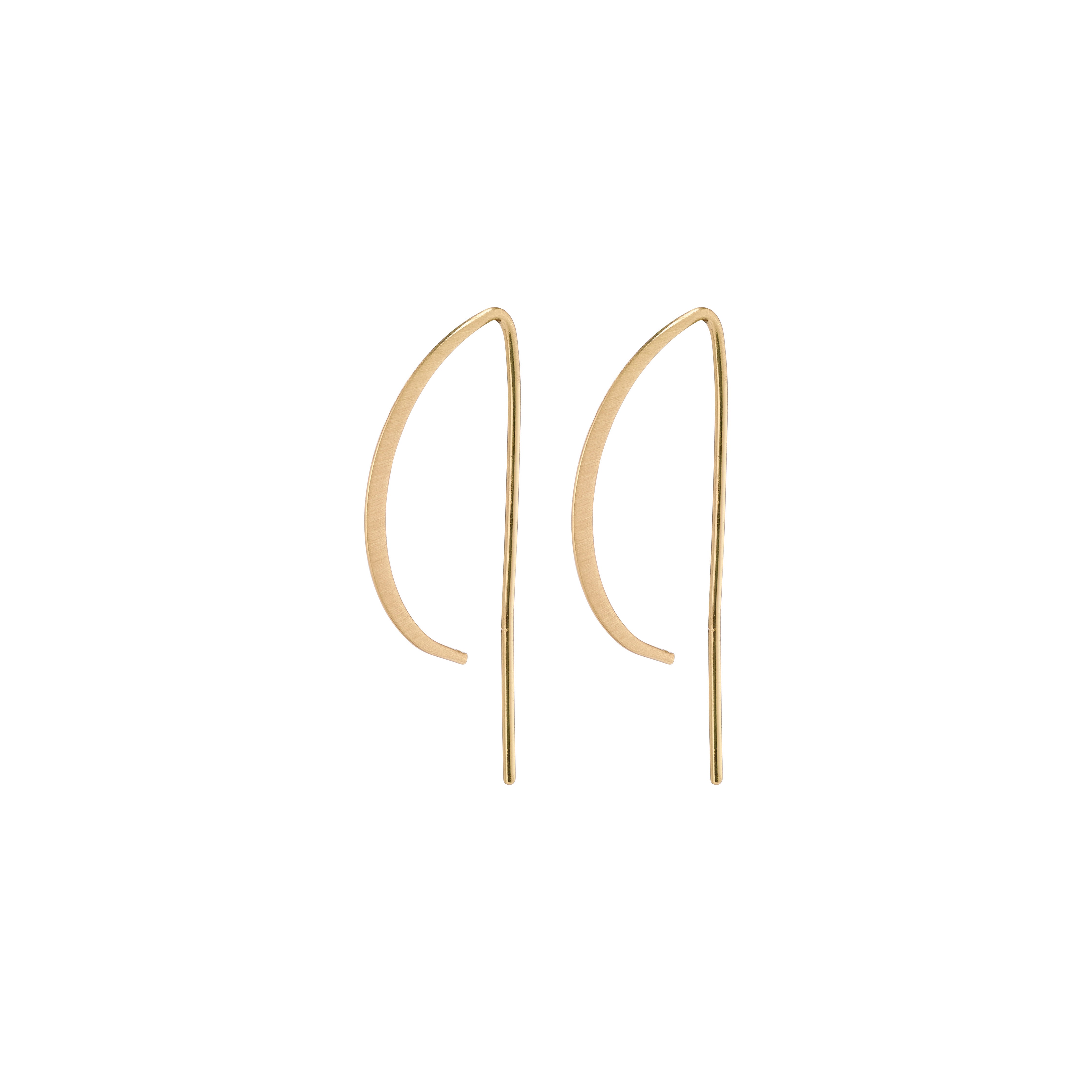 Peony øreringe - forgyldt